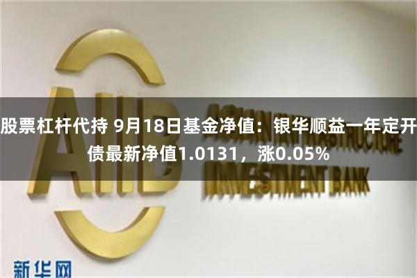 股票杠杆代持 9月18日基金净值：银华顺益一年定开债最新净值1.0131，涨0.05%