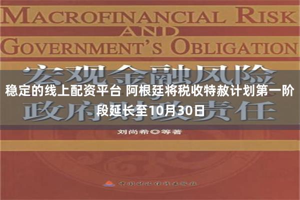 稳定的线上配资平台 阿根廷将税收特赦计划第一阶段延长至10月30日